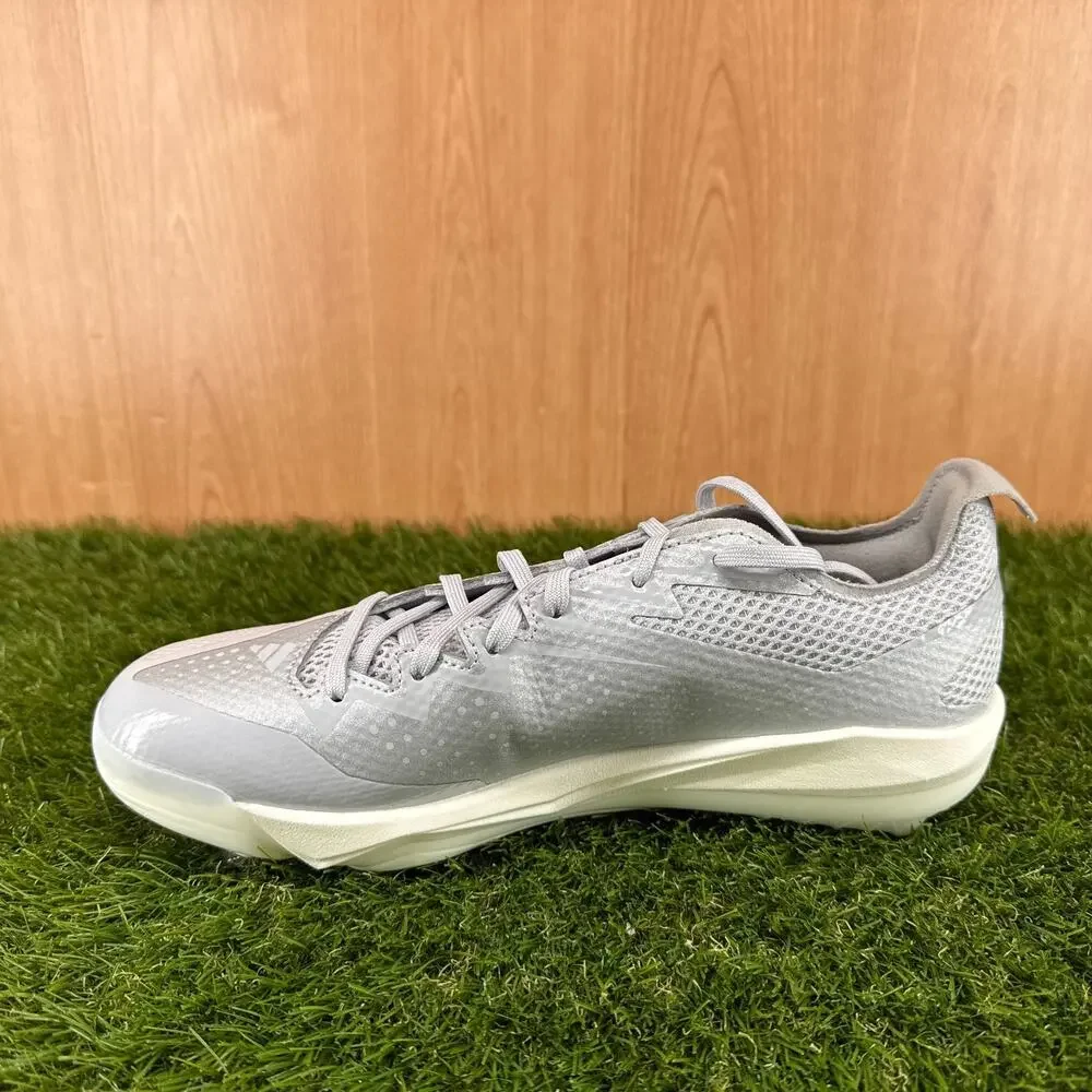 adidas Adizero Electric 2.0 Grey Silver Metallic Baseball Cleats JI1478 Size 9.5